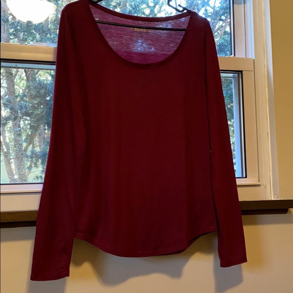 Wine Long Sleeve Tee